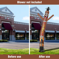 6 10 15 20FT Tall Happy Father's Day Waving Inflatable Tube Man(Blower Not Included)
