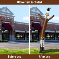6 10 15 20FT Tall 4th of July Eagle Waving Inflatable Tube Man(Blower Not Included)