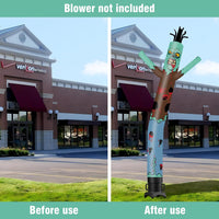 6 10 15 20FT Tall Halloween Zombie Waving Inflatable Tube Man(Blower Not Included)