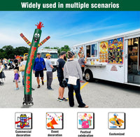 6 10 15 20FT Tall Mexican Food Waving Inflatable Tube Man(Blower Not Included)