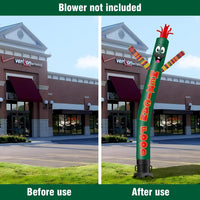 6 10 15 20FT Tall Mexican Food Waving Inflatable Tube Man(Blower Not Included)