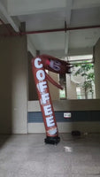 6 10 15 20FT Tall Coffee Waving Inflatable Tube Man(Blower Not Included)
