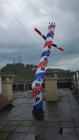 6 10 15 20FT Tall Barber Shop Waving Inflatable Tube Man(Blower Not Included)